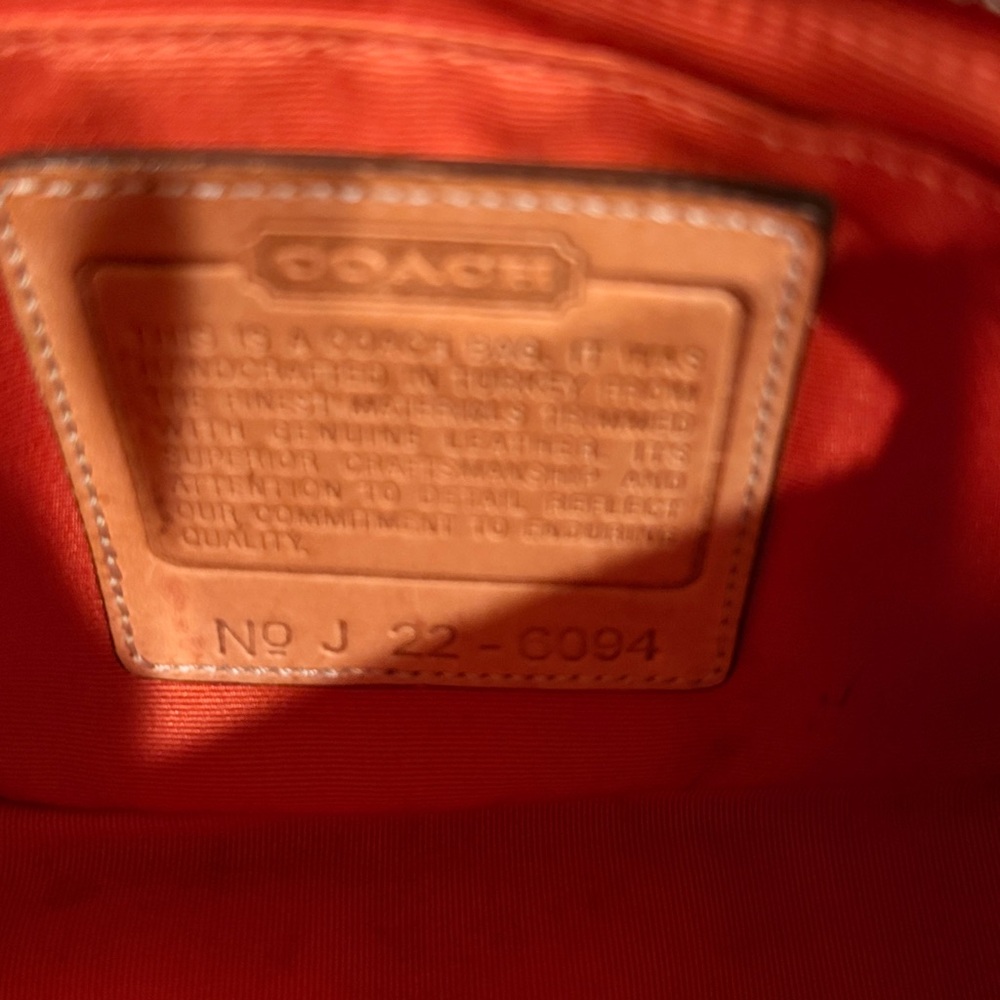 Vintage Y2K Coach signature Demi monogram small shoulder hand bag purse GUC - Picture 8 of 12